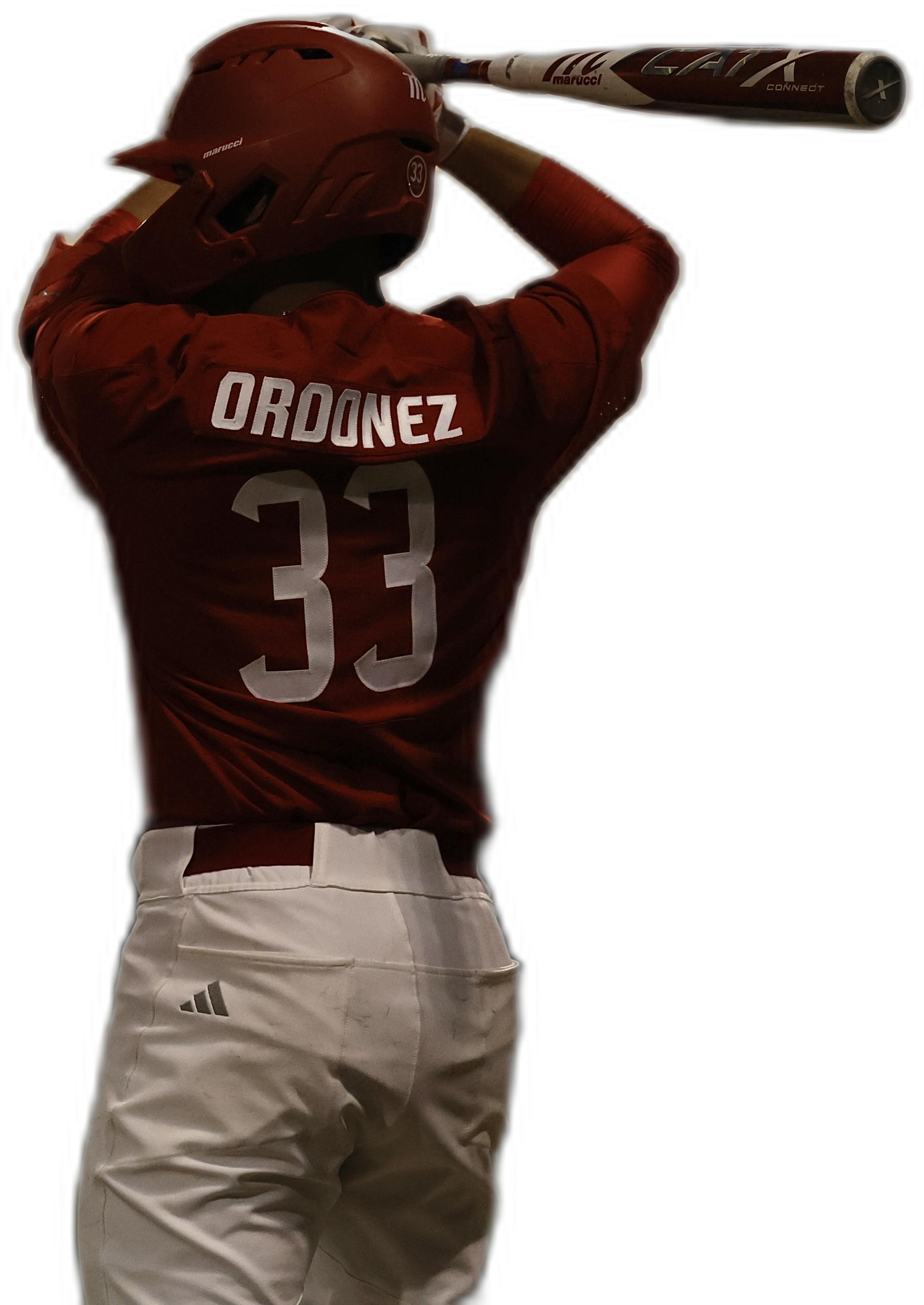 Erick Ordonez at bat during a college baseball game