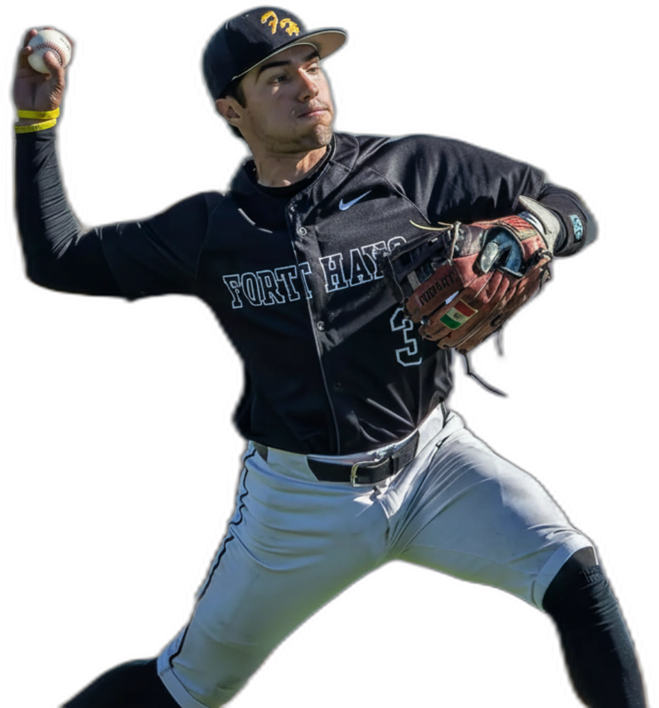 Erick Ordonez pitching during a college baseball game